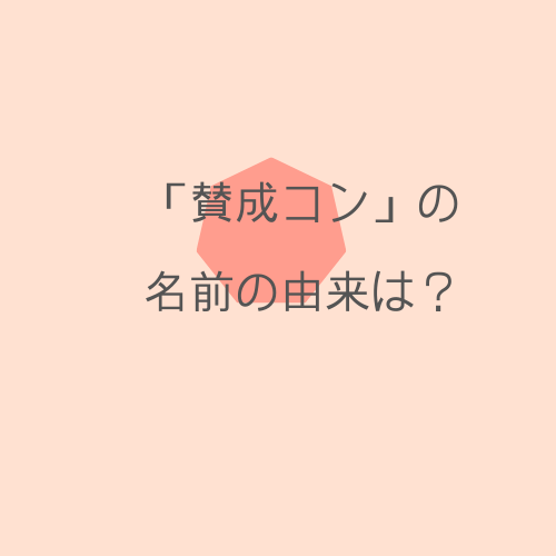 賛成コン とは 名前の由来 意味は 賛成コンの日程やグッズなどもご紹介 ふじみわの 主婦の車窓から